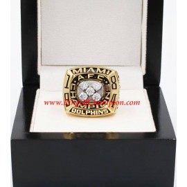 1984 Miami Dolphins America Football Conference Championship Ring, Custom Miami Dolphins Champions Ring