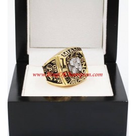 1984 Miami Dolphins America Football Conference Championship Ring, Custom Miami Dolphins Champions Ring