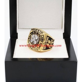 1984 Miami Dolphins America Football Conference Championship Ring, Custom Miami Dolphins Champions Ring