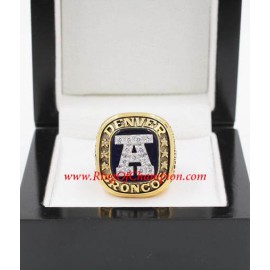 1986 Denver Broncos America Football Conference Championship Ring, Custom Denver Broncos Champions Ring