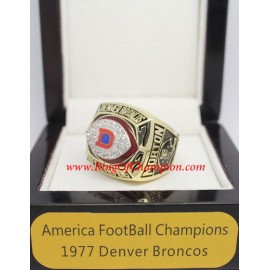 1977 Denver Broncos America Football Conference Championship Ring, Custom Denver Broncos Champions Ring