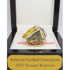 1977 Denver Broncos America Football Conference Championship Ring, Custom Denver Broncos Champions Ring