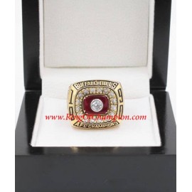 1990 Buffalo Bills America Football Conference Championship Ring, Custom Buffalo Bills Champions Ring