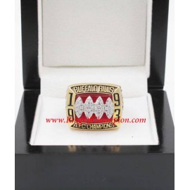 1993 Buffalo Bills America Football Conference Championship Ring, Custom Buffalo Bills Champions Ring