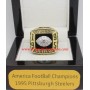 1995 Pittsburgh Steelers America Football Conference Championship Ring, Custom Pittsburgh Steelers Champions Ring