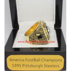 1995 Pittsburgh Steelers America Football Conference Championship Ring, Custom Pittsburgh Steelers Champions Ring