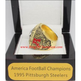 1995 Pittsburgh Steelers America Football Conference Championship Ring, Custom Pittsburgh Steelers Champions Ring