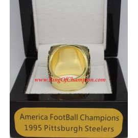 1995 Pittsburgh Steelers America Football Conference Championship Ring, Custom Pittsburgh Steelers Champions Ring