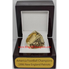 1996 New England Patriots America Football Conference Championship Ring, Custom New England Patriots Champions Ring