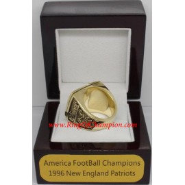 1996 New England Patriots America Football Conference Championship Ring, Custom New England Patriots Champions Ring