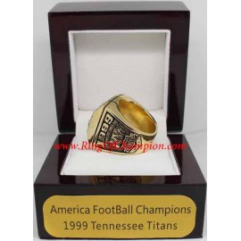 1999 Tennessee Titans America Football Conference Championship Ring, Custom Tennessee Titans Champions Ring