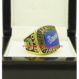 1980 Kansas City Royals America League Baseball Championship Ring, Custom Kansas City Royal Champions Ring