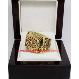 1972 Cincinnati Reds National League Baseball Championship Ring, Custom Cincinnati Reds Champions Ring