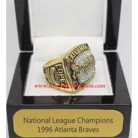 1996 Atlanta Braves National League Baseball Championship Ring, Custom Atlanta Braves Champions Ring