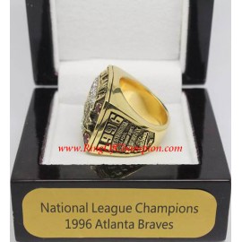 1996 Atlanta Braves National League Baseball Championship Ring, Custom Atlanta Braves Champions Ring