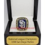 1998 San Diego Padres National League Baseball Championship Ring, Custom San Diego Padres Champions Ring