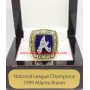 1999 Atlanta Braves National League Baseball Championship Ring, Custom Atlanta BravesChampions Ring