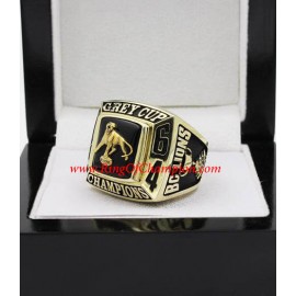 1964 BC Lions The 52th Grey Cup Championship Ring, Custom BC Lions Champions Ring