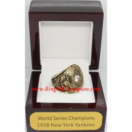 1938 New York Yankees World Series Championship Ring, Custom New York Yankees Champions Ring
