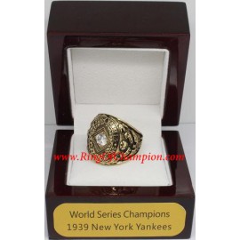1939 New York Yankees World Series Championship Ring, Custom New York Yankees Champions Ring