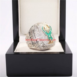 NBA 2021 Milwaukee Bucks Men's Basketball World Championship Ring (hard enemal version)