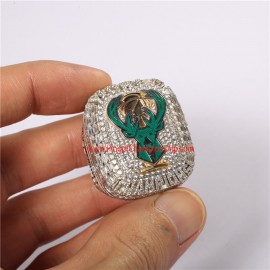NBA 2021 Milwaukee Bucks Men's Basketball World Championship Ring (hard enemal version)