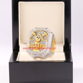 Premium Series NBA 2023 Denver Nuggets Men's Basketball Word Championship Ring, New Special Edition