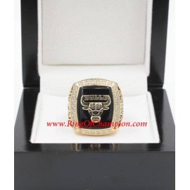 1990 - 1991 Chicago Bulls Basketball World Championship Ring, Custom Chicago Bulls Champions Ring