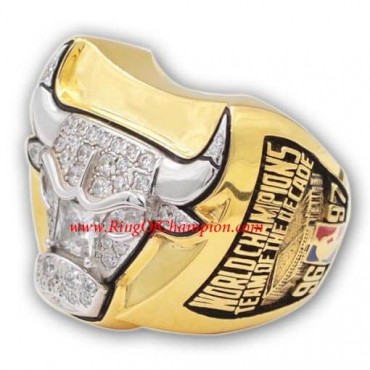 1996 - 1997 Chicago Bulls Basketball World Championship Ring, Custom Chicago Bulls Champions Ring