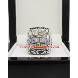 2003 - 2004 Detroit Pistons Basketball World Championship Ring, Custom Detroit Pistons Champions Ring