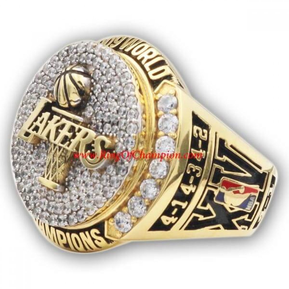 2008 - 2009 Los Angeles Lakers Basketball World Championship Ring, Custom Los Angeles Lakers Champions Ring
