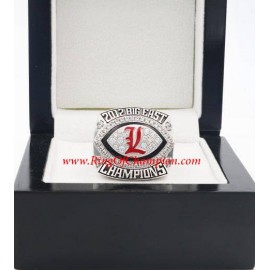 2012 Louisville Cardinals Men's Football Big East Conference National Championship Ring, Custom Louisville Cardinals Champions Ring