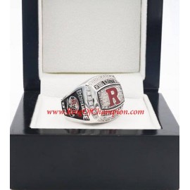 2012 Rutgers Scarlet Knights Men's Football Big East Conference Championship Ring, Custom Rutgers Scarlet Knights Champions Ring