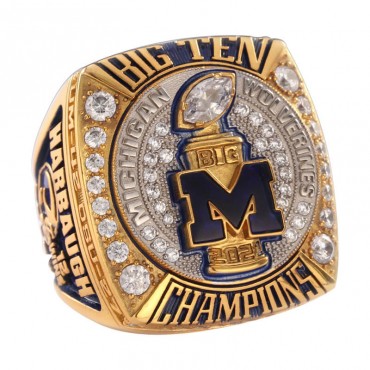 Big Ten 2021 Michigan Wolverines College Men's Football Championship Ring--Presell