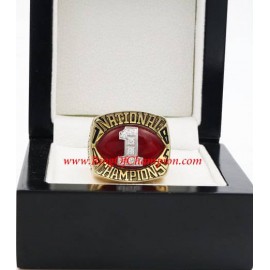 1985 Oklahoma Sooners Men's Football NCAA National College Championship Ring