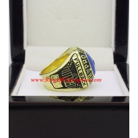 1963 Bronko Nagurski Hall of Fame Men's Football Championship Ring, Custom Bronko Nagurski Champions Ring