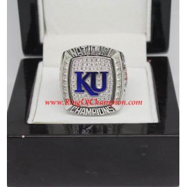 2008 Kansas Jayhawks Men's Basketball NCAA National College Championship Ring
