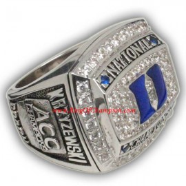 2010 Duke Blue Devils Men's Basketball NCAA National College Championship Ring