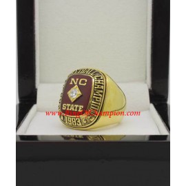 1983 NC State Wolfpack NCAA Men's Basketball College Championship Ring