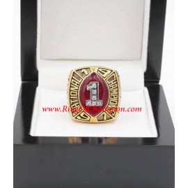 1997 Nebraska Cornhuskers Men's Football NCAA National College Championship Ring