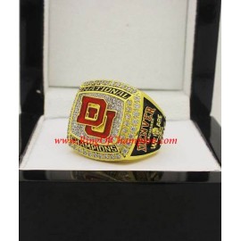 2015 Denver Pioneers NCAA Men's lacrosse College Championship Ring