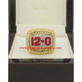 2012 Ohio State Buckeyes Men's Football Leaders Division College Championship ring
