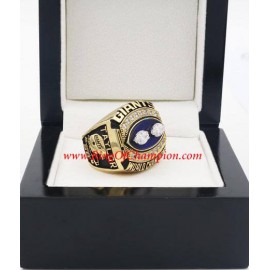 1990 New York Giants Super Bowl XXV World Championship Ring, Replica New York Giants Ring