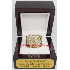 1991 Washington Redskins Super Bowl XXVI World Championship Ring, Replica Washington Redskins Ring