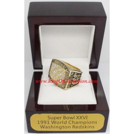 1991 Washington Redskins Super Bowl XXVI World Championship Ring, Replica Washington Redskins Ring