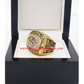 2000 Baltimore Ravens Super Bowl XXXV World Championship Ring, Replica Baltimore Ravens Ring