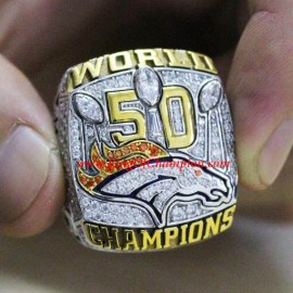 2015 Denver Broncos Super Bowl 50 World Championship Ring, Custom Denver Broncos Champions Ring