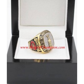 1956 - 1957 Montreal Canadiens Stanley Cup Championship Ring, Custom Montreal Canadiens Champions Ring