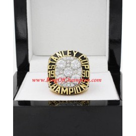 1989 - 1990 Edmonton Oilers Stanley Cup Championship Ring, Custom Edmonton Oilers Champions Ring