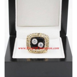 1991 - 1992 Pittsburgh Penguins Stanley Cup Championship Ring, Custom Pittsburgh Penguins Champions Ring